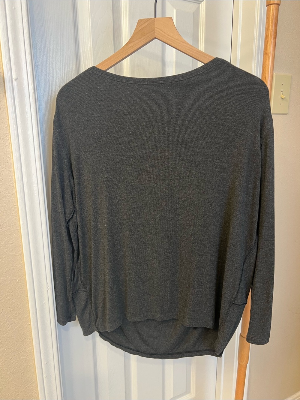 lululemon athletica Dark Gray Long Sleeve Relaxed Top